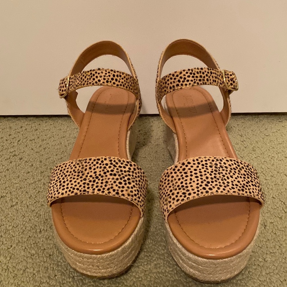J Crew Platform espadrilles